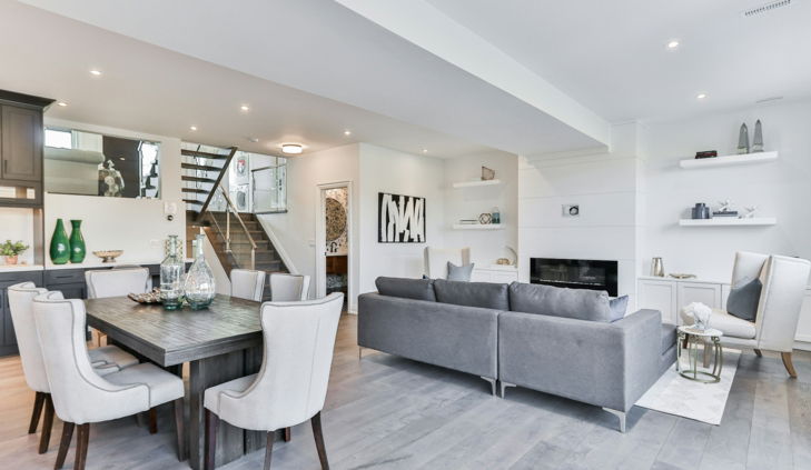 black and white wooden table and chairs